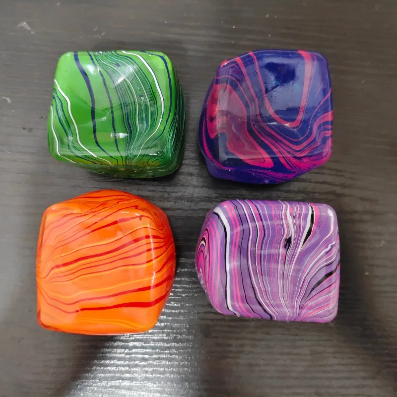 Soft and Glutinous Sensory Stress-relief Toy Cube Filled with Gel Stretchable Ball Soft Ice blind box Slow Rebound view 4