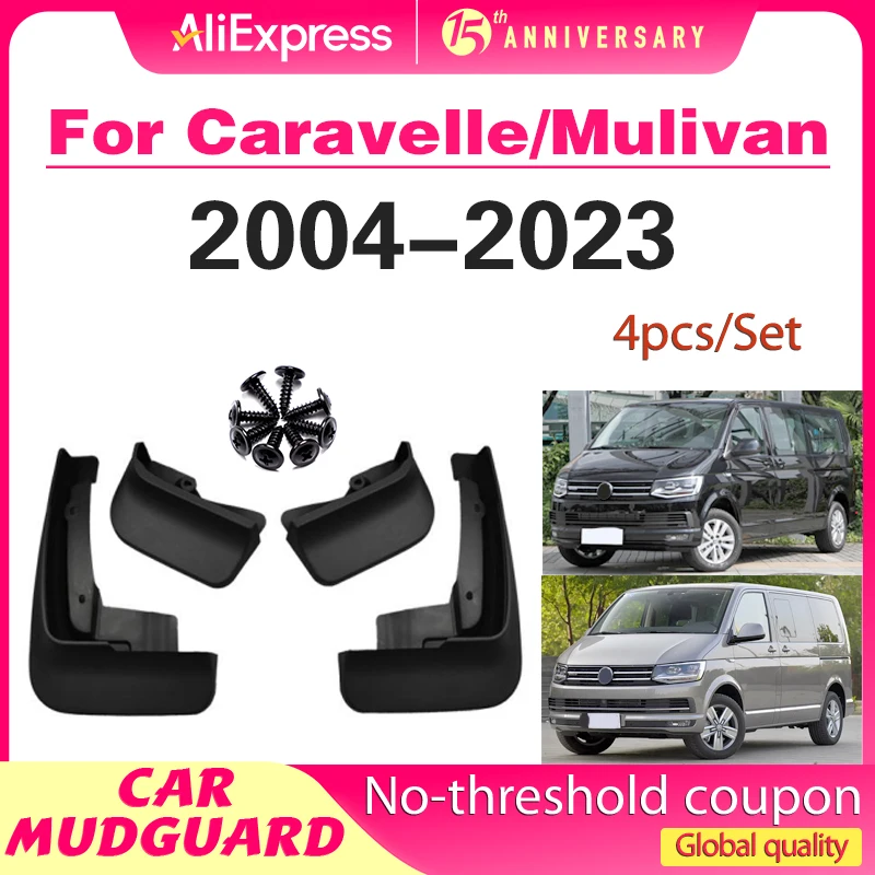 

Car Mud Flaps Splash Guards for Fender Mudflaps Mudguards For Volkswagen VW Transporter T5 T6 T7 Caravelle Mulivan 2004-2023