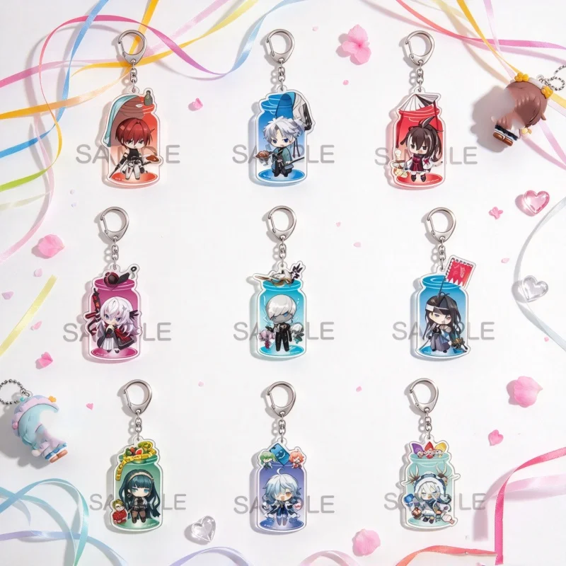 Bag Decorations Anime Fate/Grand Order 6CM Acrylic Keychain Bag Pendant Indra/Karna/Arjuna/Arjuna Alter Cell Phone Pendant Gifts