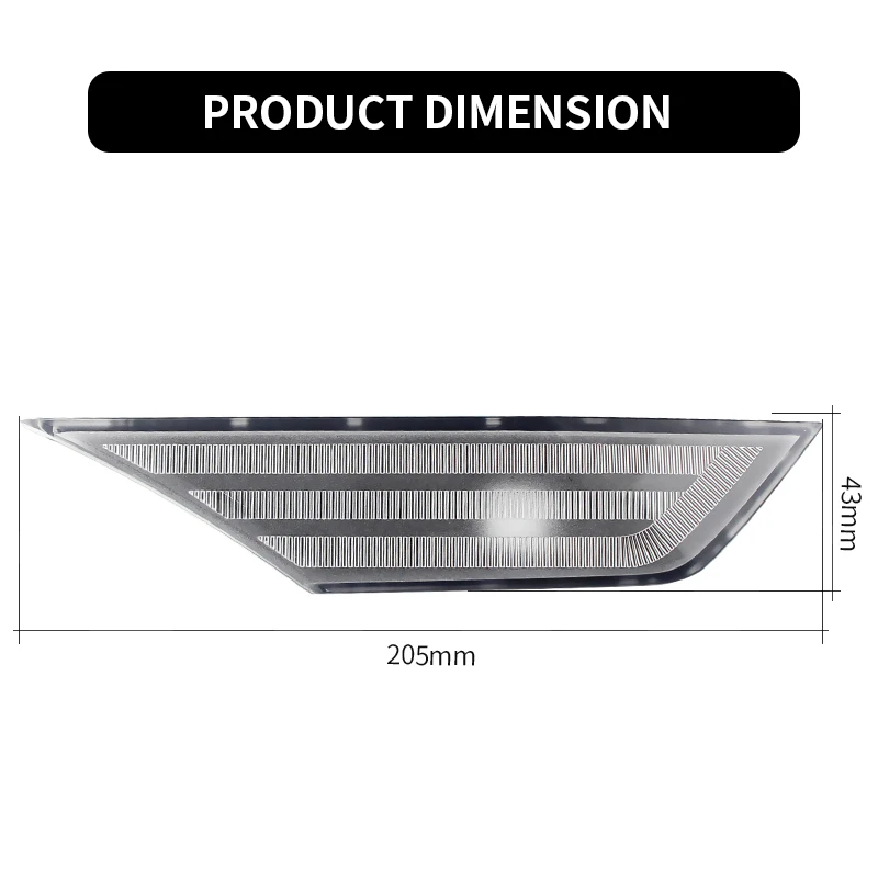 2PCS Only Shell No Bulbs Car Side Marker Lights Plug and Play For Honda Civic 2016 2017 2018-2020 OEM# HO2551127 Car Accessories - Image 3