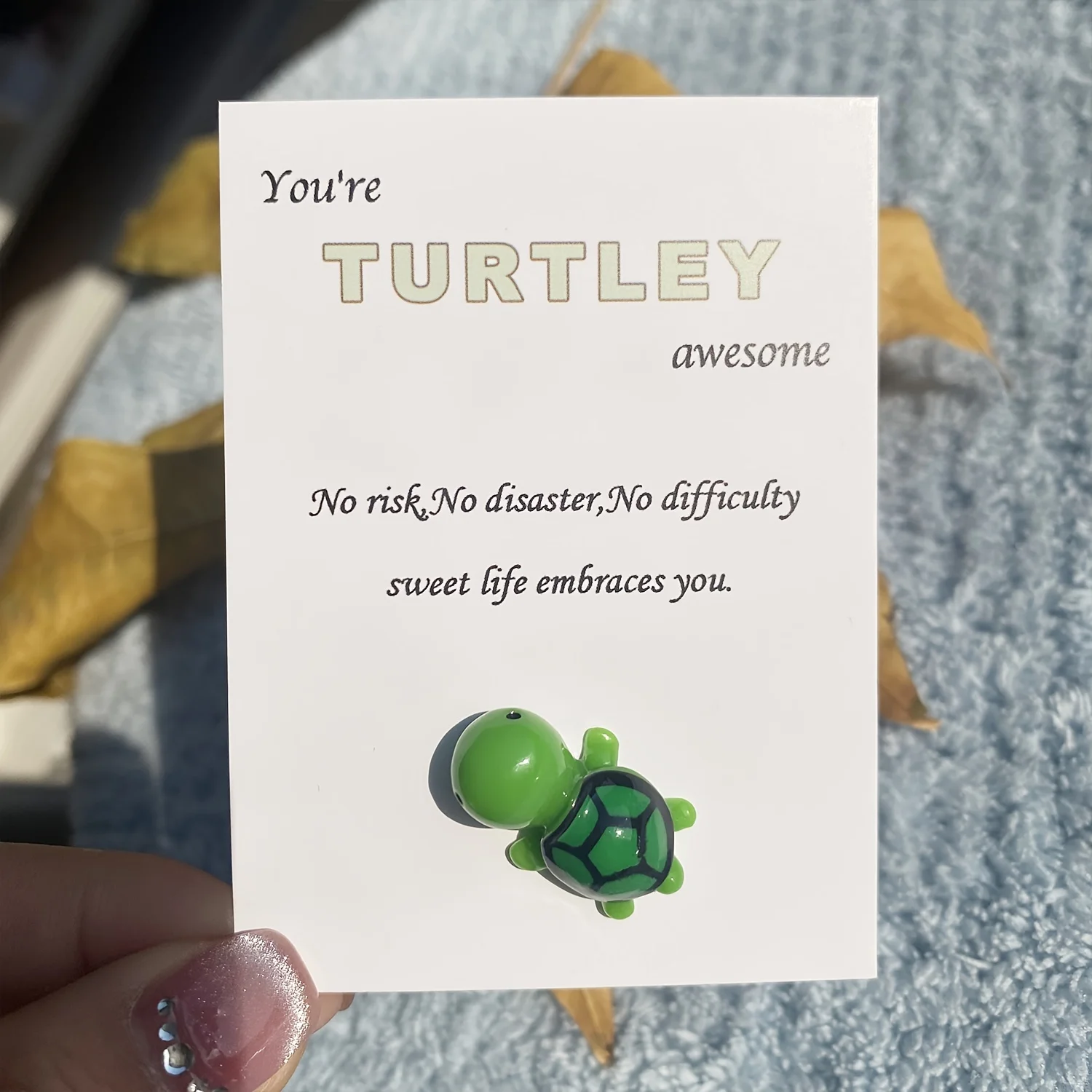 1pc, A little Pocket Hug Card, 3D resin turtle greet card,you are turtley awesome,Special Birthday Wedding Party Valentine's Day