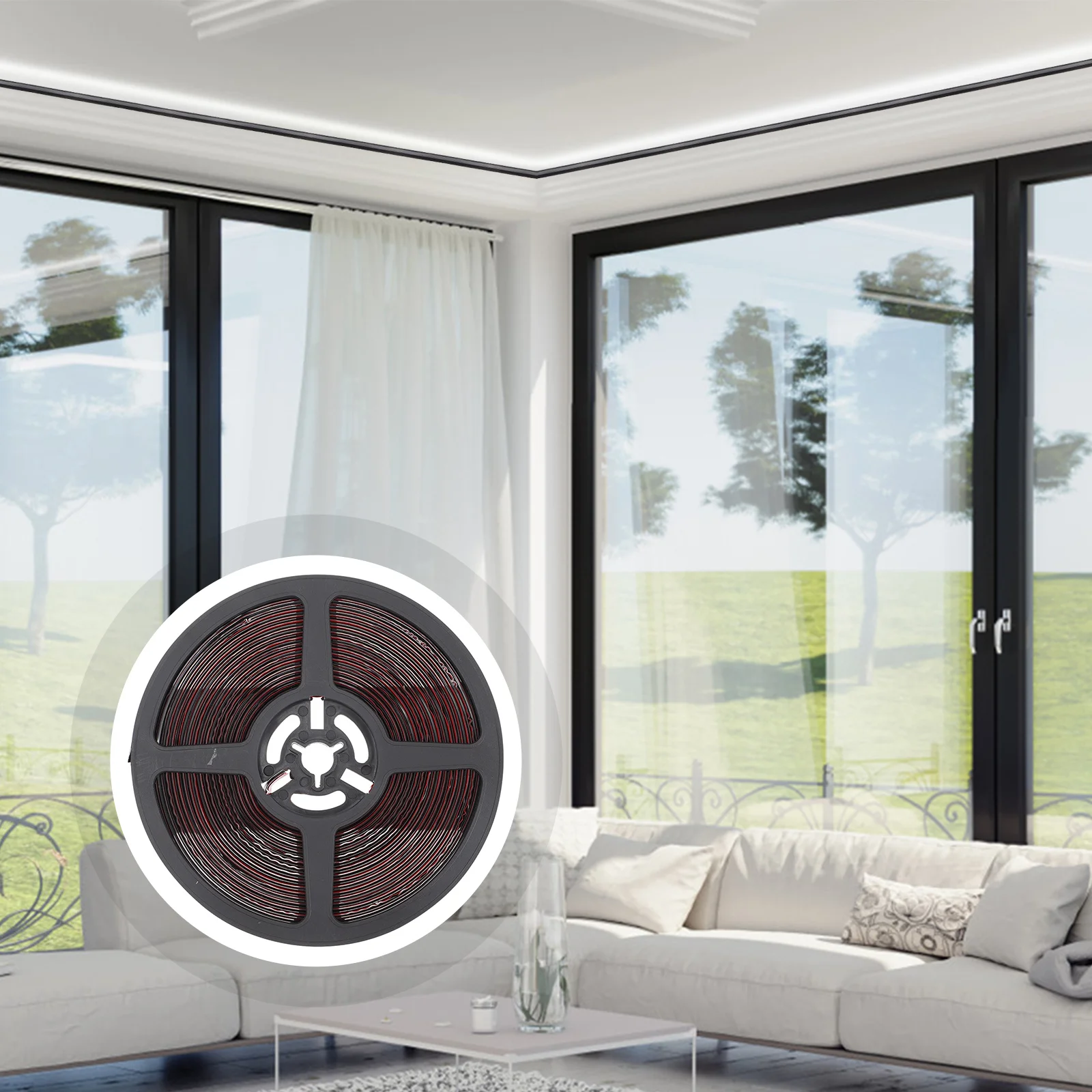 Listplank Dinding Perekat Sendiri 6 Meter, Trim Lis Dinding Tempel untuk Rumah, Dapur, Kamar Mandi, Latar Belakang, Strip Pinggir 3D