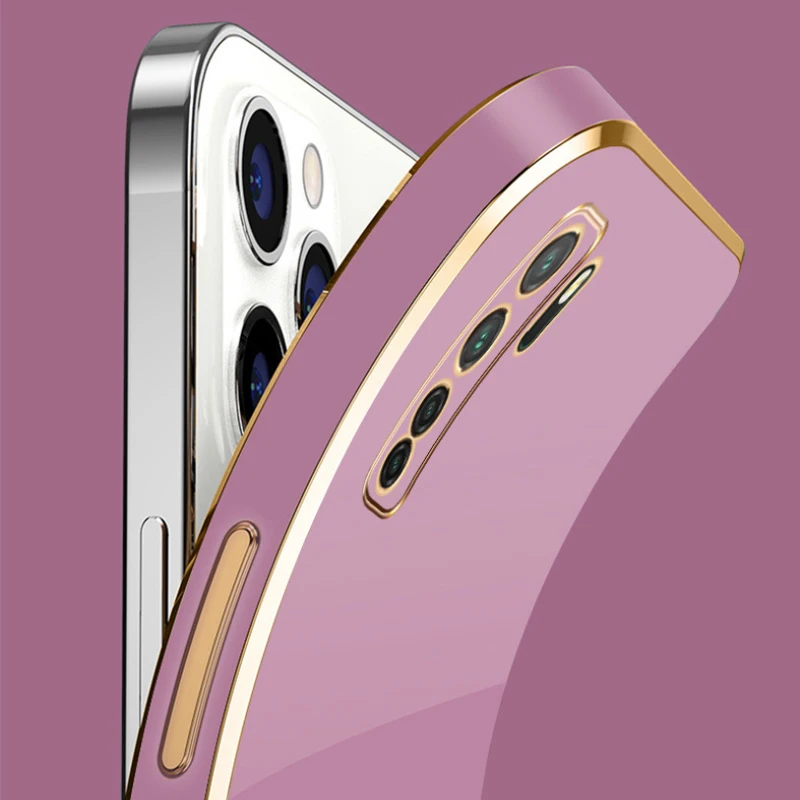 For Huawei P40 lite 5G Case Huawei P40 lite 5G Phone Case CDY-NX9A Luxury Square Plating Shockproof Back Cover