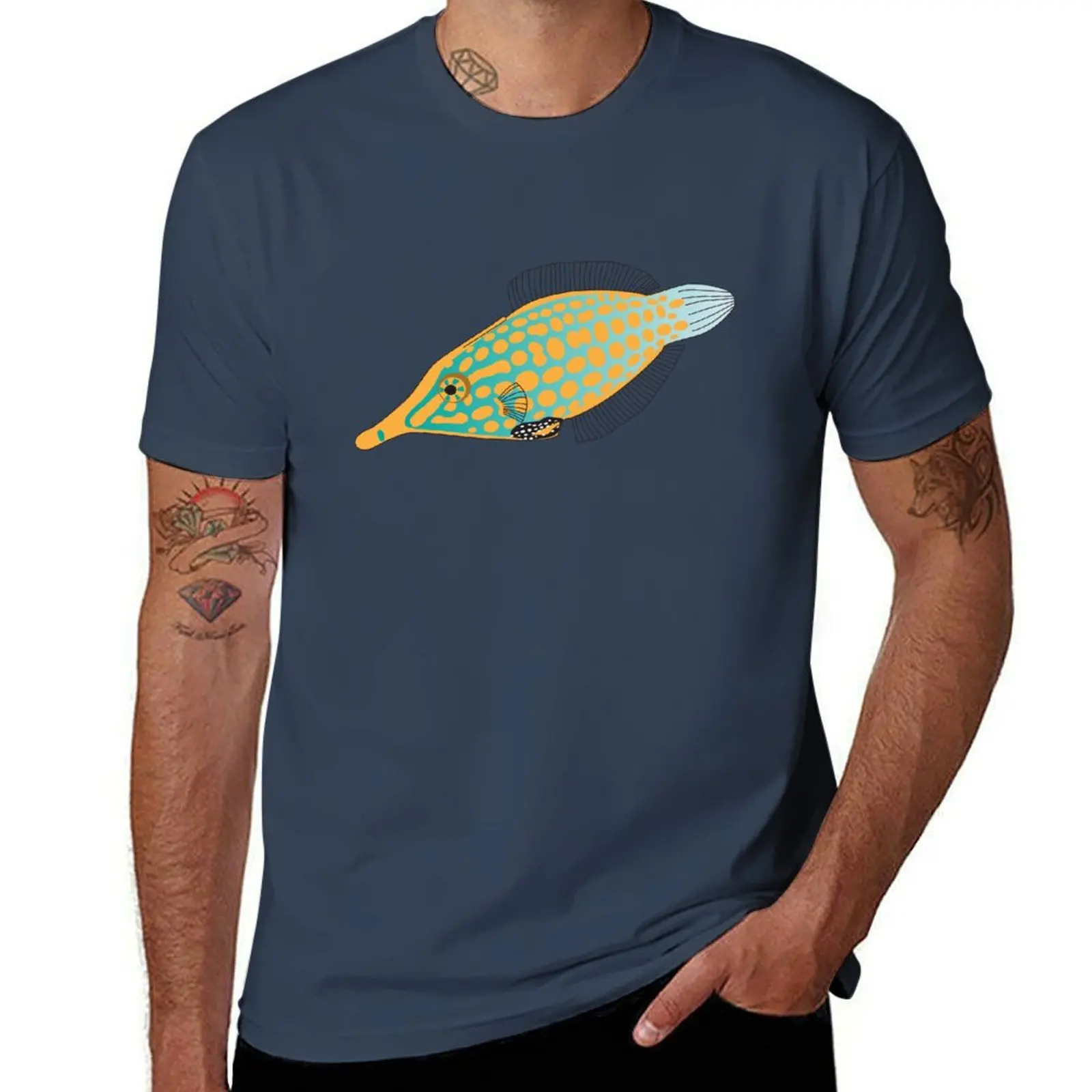 

Longnose Filefish T-Shirt rapper graphic tees summer tops luxury clothes men
