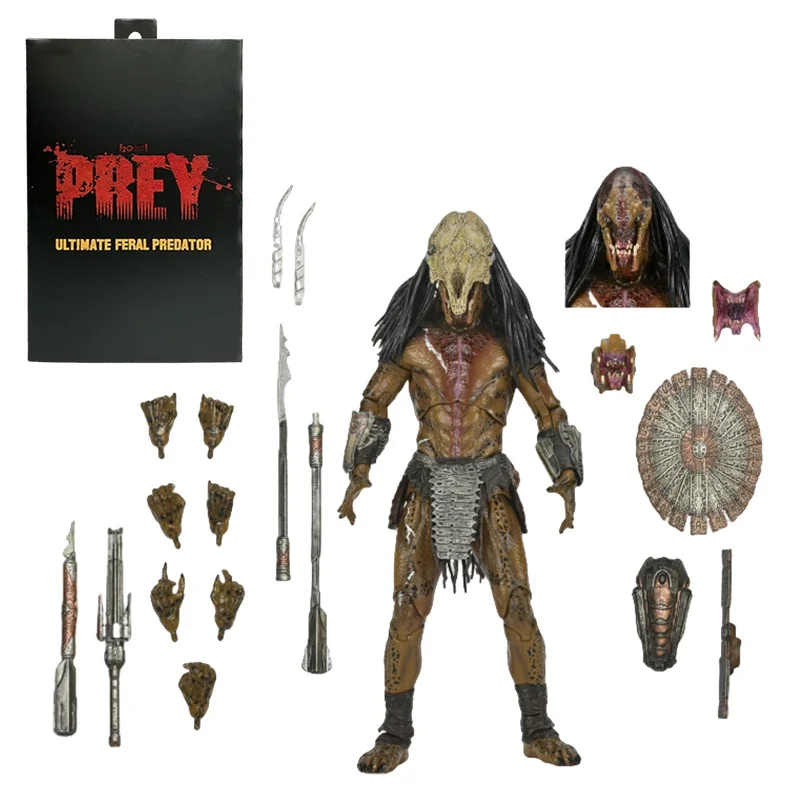 

Фигурка хищника NECA 51725 Ultimate Feral Predator, коллекция игрушек, 7-дюймовая подвижная модель, подарок, оригинал
