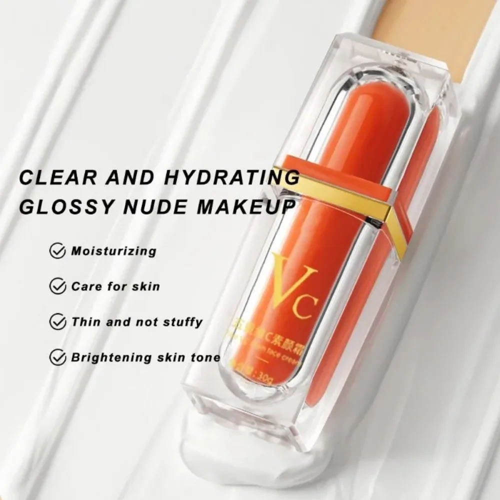 Five Vitamin C Tone-Up Isolate Cream Deep Hydration Moisturizing Waterlight Brighten Tighten Face Skin Care