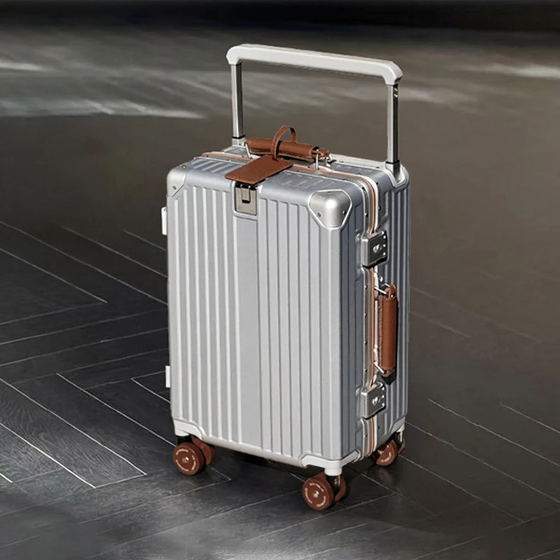 

Чемодан для путешествий с широкой ручкой и подстаканником, 20/24/26/28 дюймов, модный дизайн, с замком TSA, для ручной клади