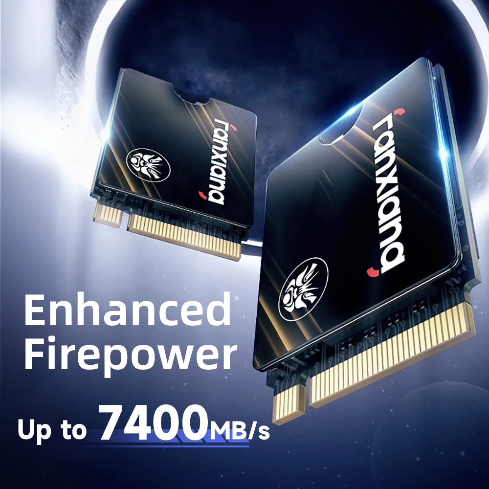 Fanxiang S730 M.2 2230 SSD 7300 ميجابايت/ثانية 500 جيجابايت/1 تيرا بايت M.2 NVMe PCIe 4.0 SSD القرص الصلب محرك الحالة الصلبة الداخلي لأجهزة الكمبيوتر المحمول على سطح البخار
