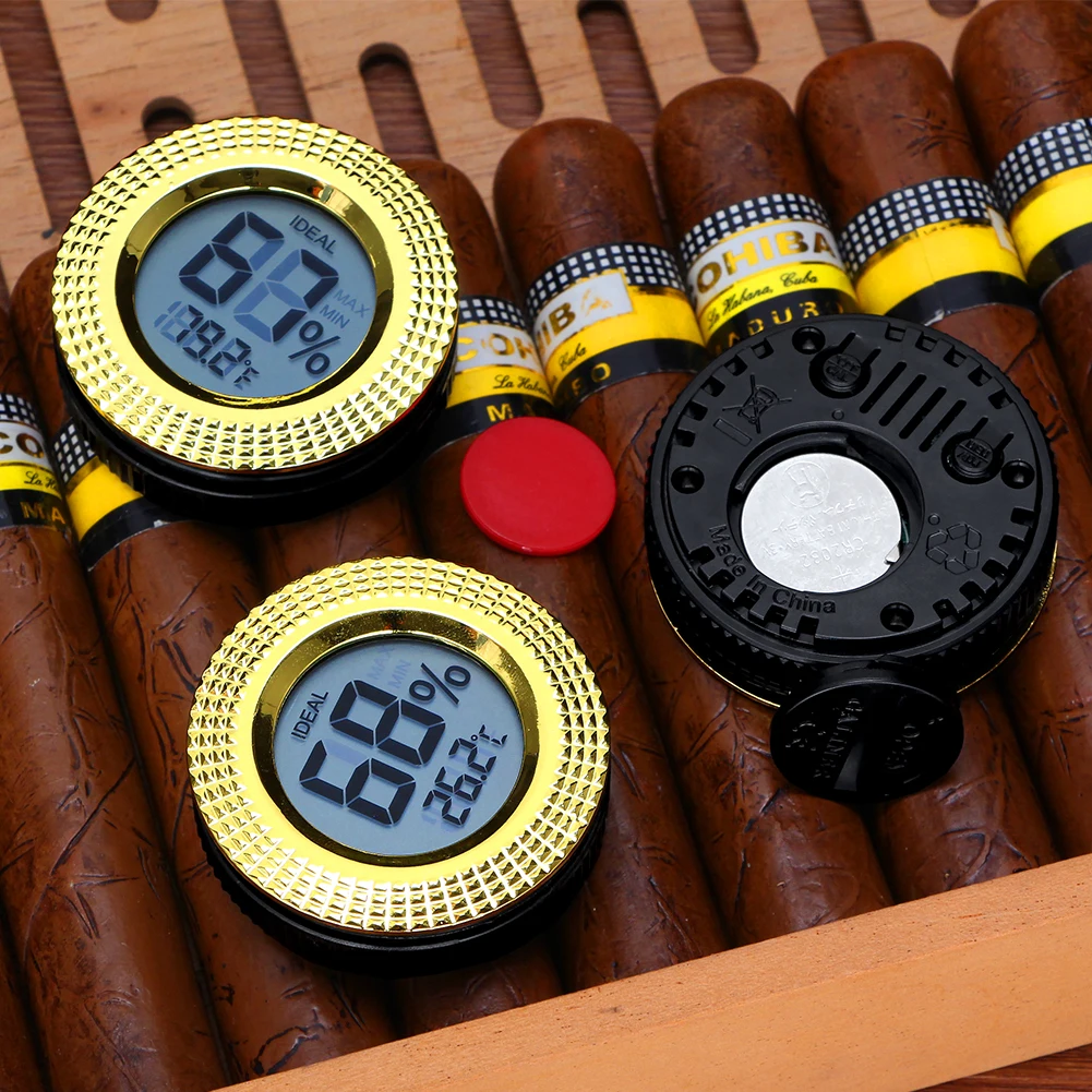 GALINER Digital Cigar Hygrometer Electronic Temperature and Humidity Test Device Hygrometer For Humidor