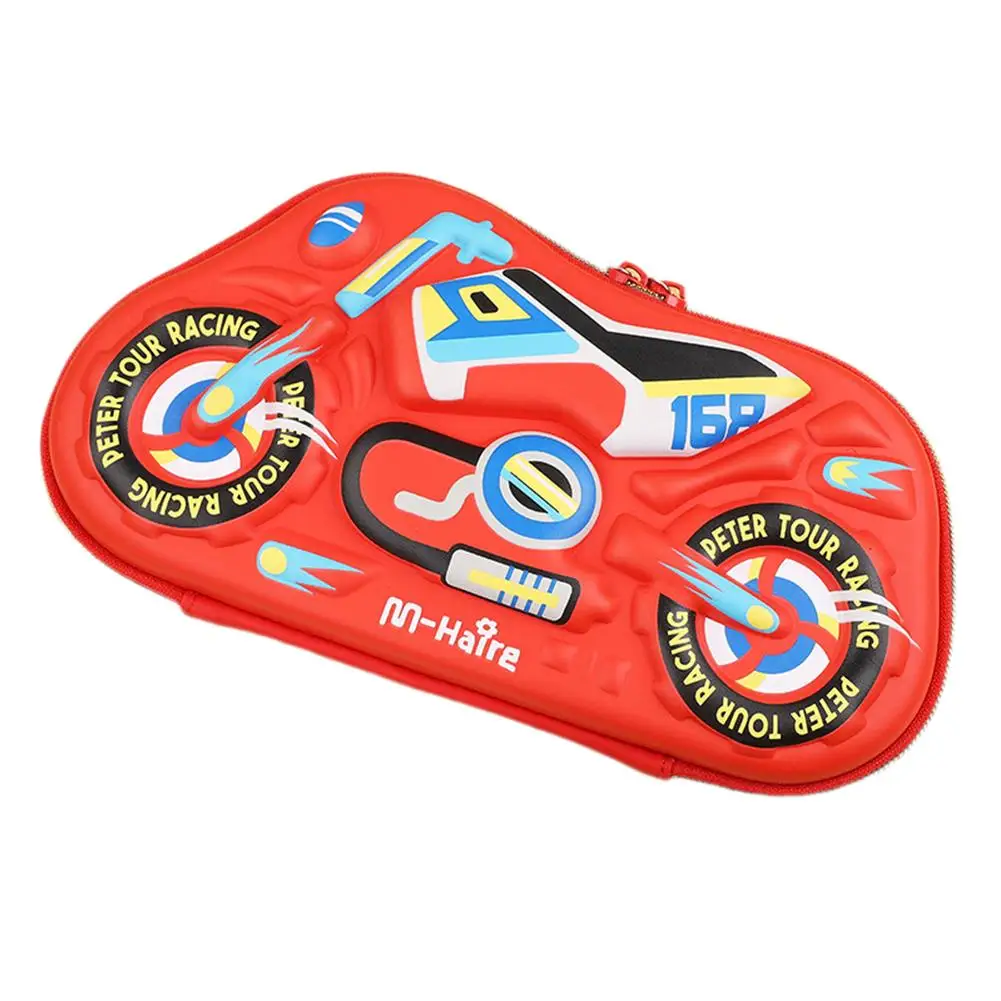 Creative Pencil Case 3d Motorcycle Car Zipper Pen Bag Stationery Organizer Storage Pouch For Students Gifts