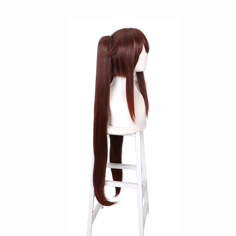 Genshin Impact Hu Tao Cosplay Wig, Brown-black Face-framing Style Cosplay Wig, Game And Anime Wig