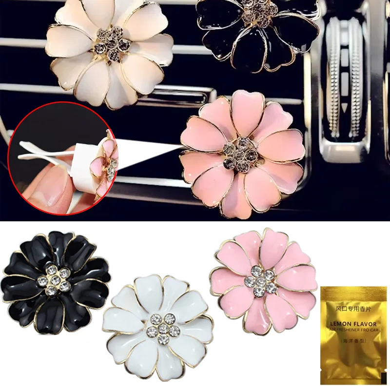 

Car Fragrant Perfume Clip Air Freshener Diffuser High-quality Universal Cars Air Outlet Exquisite Diamond Clips Auto Accessories