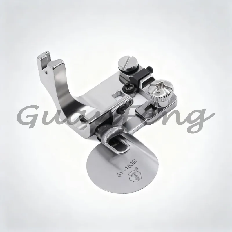 Adjustable Hemming Presser Foot Binder Folder Round Corner Turning for Single Needle Lockstitch Machine