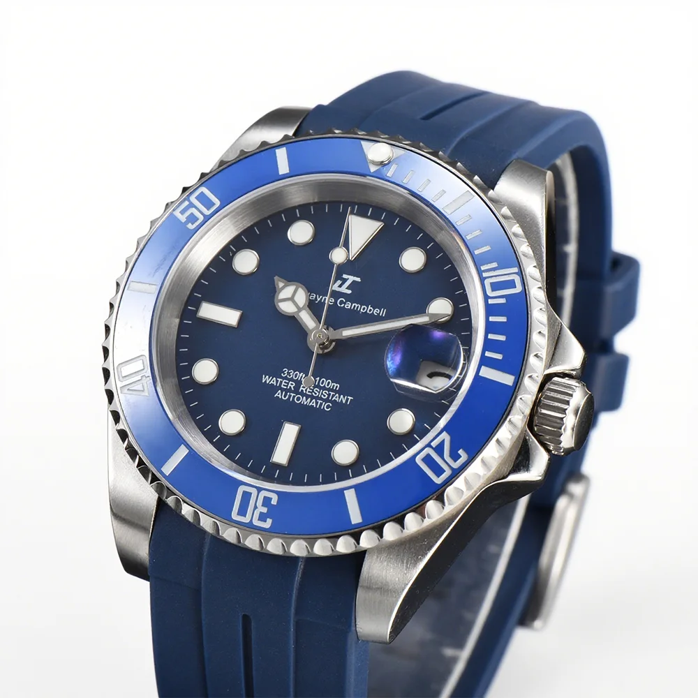 ساعة ميكانيكية أوتوماتيكية للرجال - لحركة NH35 كاجوال للأعمال على طراز الموضة مقاومة للماء #6