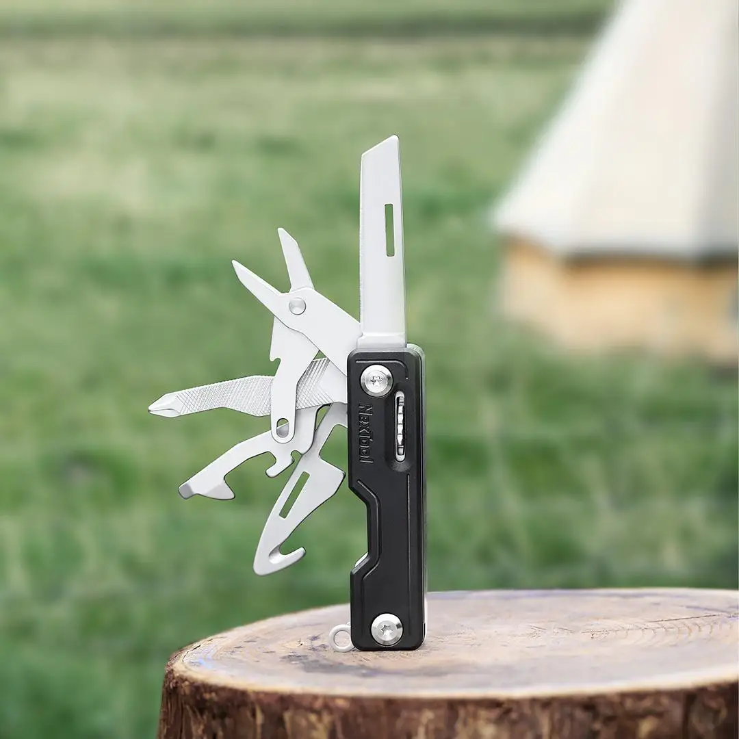 Xiaomi 10 in 1 Tools Multifunction Unpack Knife Scissors Screwdriver Folding Fruit Camp Tool Outdoor Survive Clip Sharp Cutter