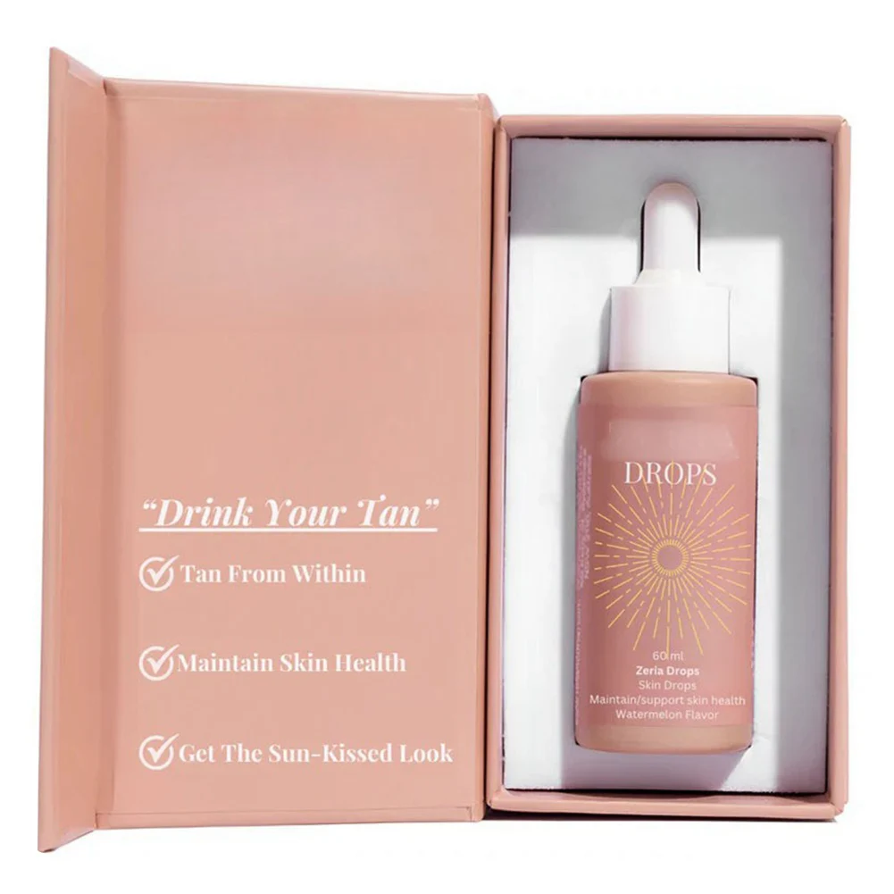 Sunless Self Tanning Drops Herbal Sunless Tanning Lotion Serum Natural Bronzer Darker Against Sunburn Promote Melanin Production