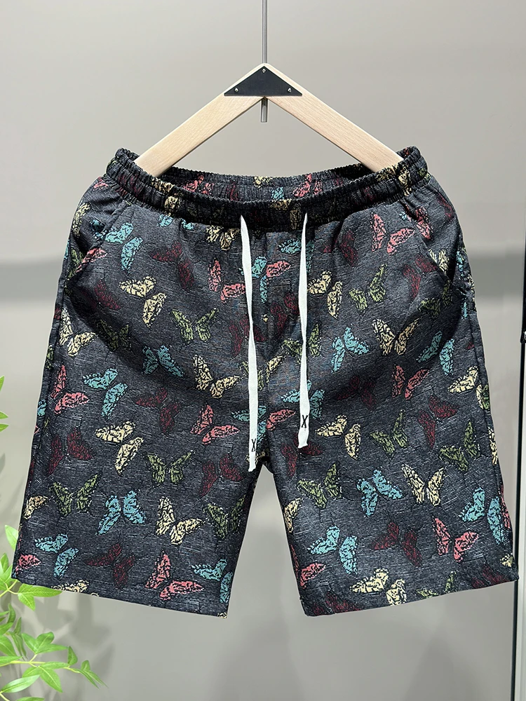 

Новые мужские летние тонкие шорты-бриджи из полиэстера с охлаждающим эффектом, прямого кроя, в городском стиле