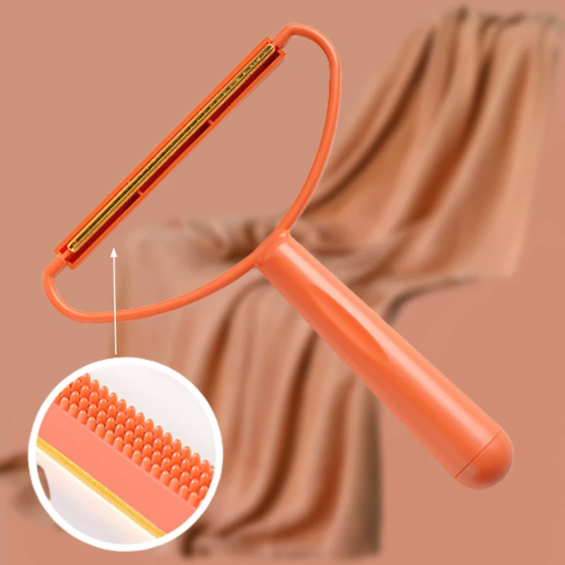 Clothes Hair Scraper Portable Double Sided Tweed Coat Manual Hair Ball Cleaning Household No Harm to Clothes Hair Ball Trimmer