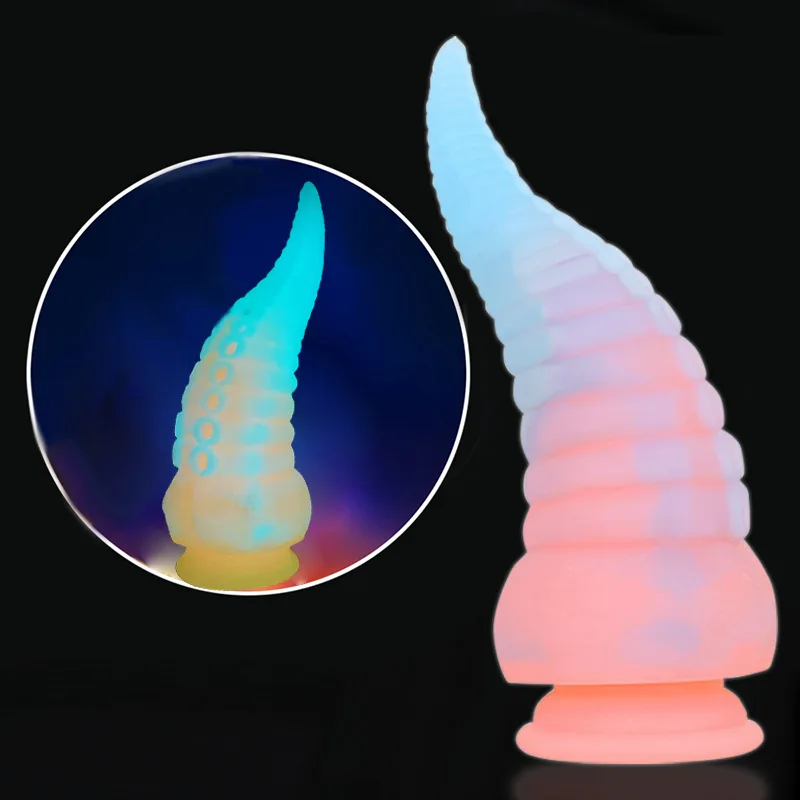 

GOFLYING Glow In The Dark Silicone Octopus Tentacle Dildos Anal Sex Toys for Women