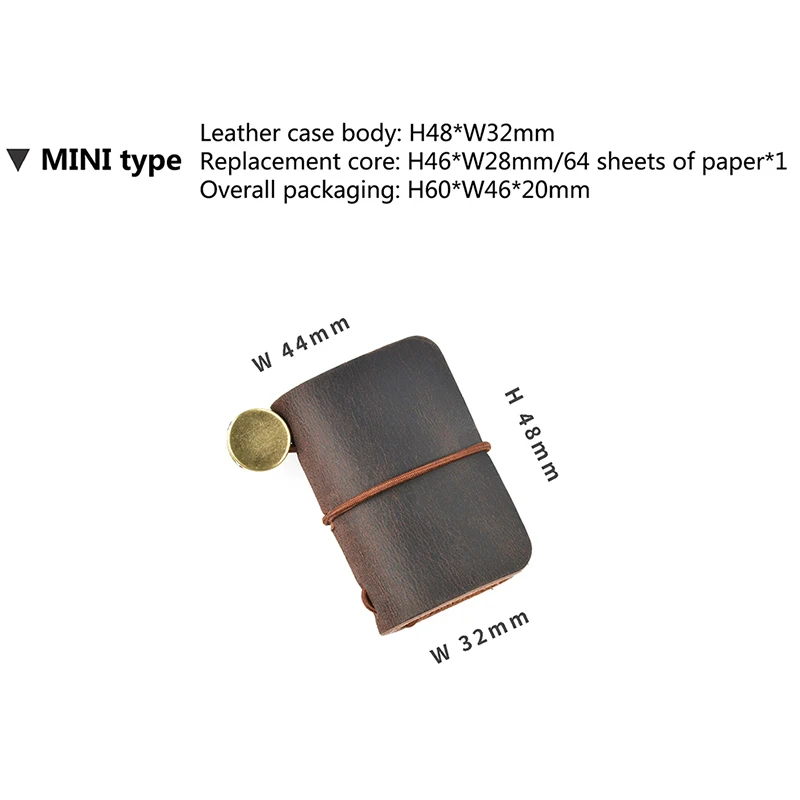 Mini Portable Notebook Core Travel Journal Booklet 4.6*2.8cm Notepad Diary Book Daily Planner Organizer Pocketbook Sketchbook