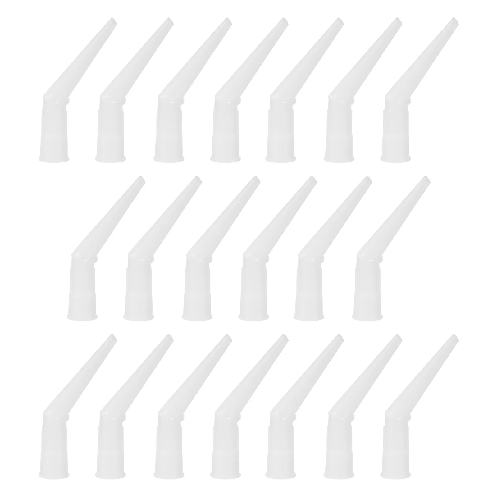 20Pcs Plastic Caulking Nozzle Applicator Set - Long Extender Tips for Seamless Sealant Application DIY Professional Caulk