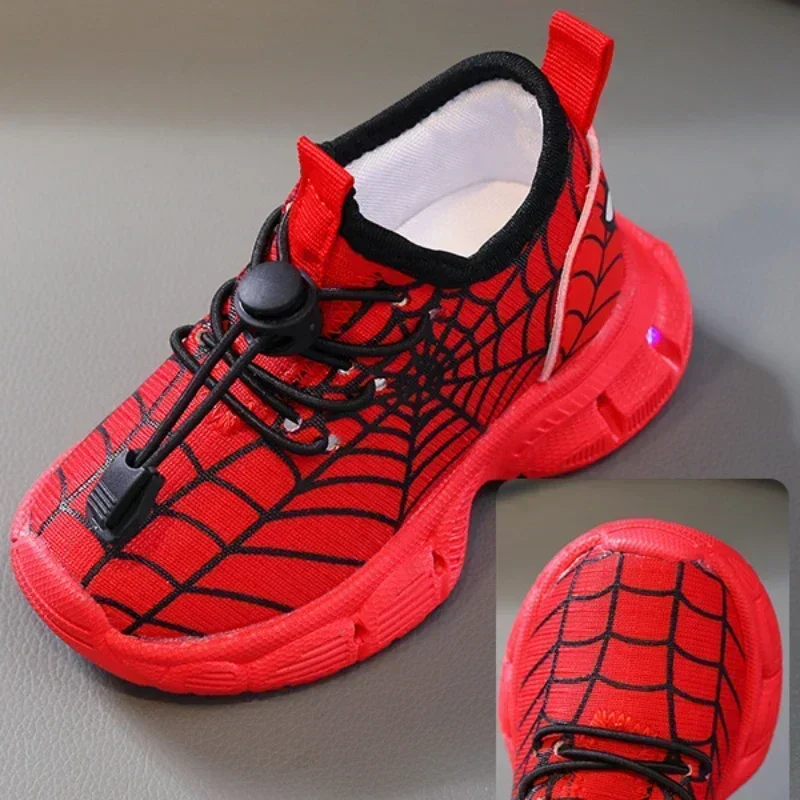 أحذية رياضية جديدة للربيع والخريف لعام 2025 أحذية مضيئة LED للأولاد بعمر 1-6 سنوات أحذية ركض بنعل ناعم #5