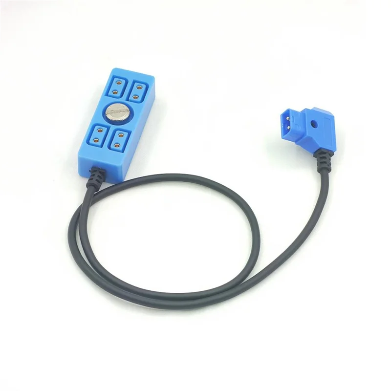 D-Tap Splitter Cable D-TAP To 4D-Tap กล้องแหล่งจ่ายไฟสายแยกสําหรับ V-Mount แบตเตอรี่ 1/4 สกรู