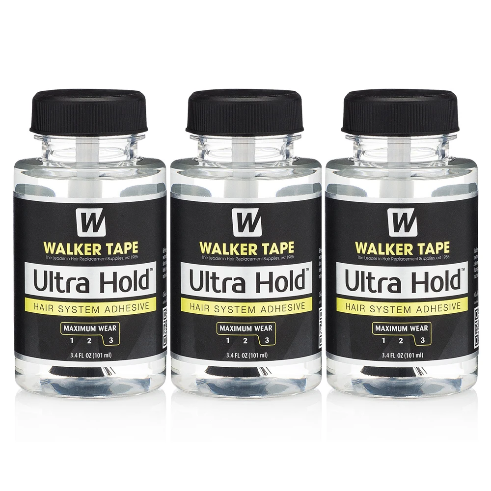 3.4 أونصة سائلة 101 مللي لتر شعر مستعار دانتيل ووكر الشريط سوبر تصفيف الشعر نظام لاصق غير مرئي سلس عقال