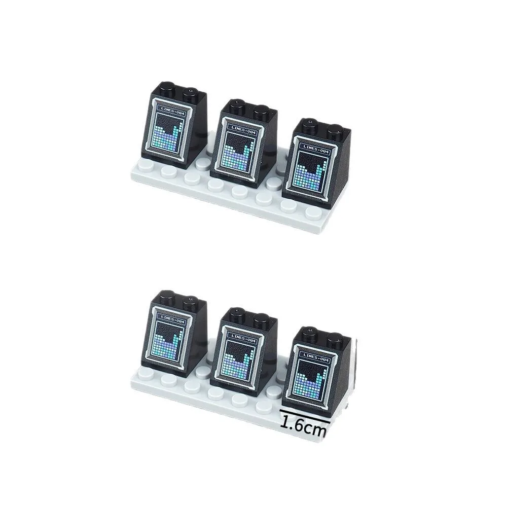 MOC 10 قطعة مطبوعة 3678 لعبة الشاشة نمط اللبنات 3678pb روسيا الوقت ديكورات منزلية الطوب الجسيمات لعبة الأطفال هدية #5