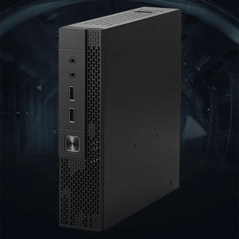 هيكل المضيف المكتبي الصغير للحالة ، ITX الصغير للحالة ، المسرح المنزلي ، الكمبيوتر الشخصي ، HTPC ، 2x USB ، QX02