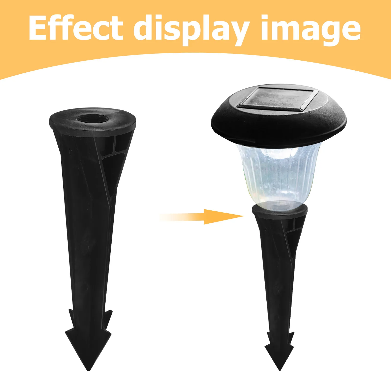 4Pcs ABS Ground Stakes Replacement Heavy Duty Landscape Lighting Spikes for Yard Garden Outdoor Low Voltage Lights