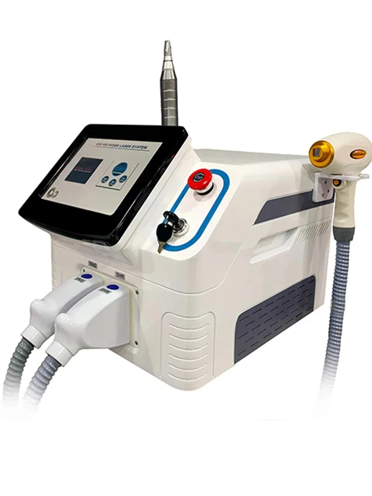 CE newest factory price 2 in 1 diode laser 808nm hair removal and pico picosecond laser tattoo removal machine