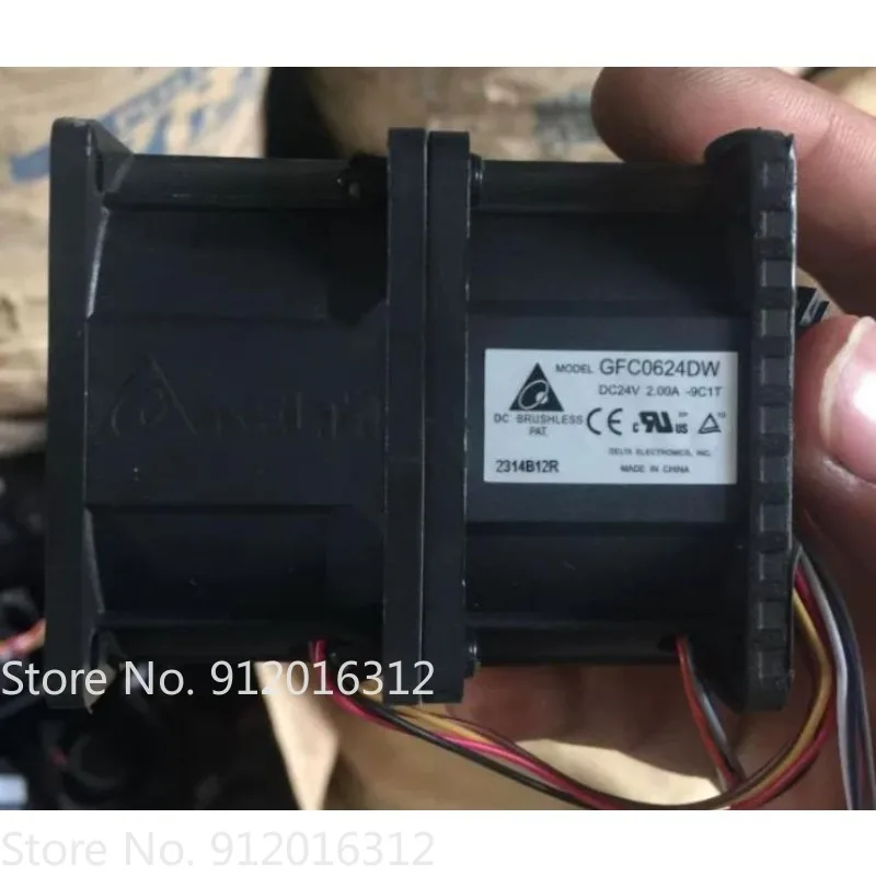 Original Cooler Fan for Delta GFC0624DW 24V 2.00A Violent Inverter Cooling Fan 6CM 6076 60 * 60 * 76MM