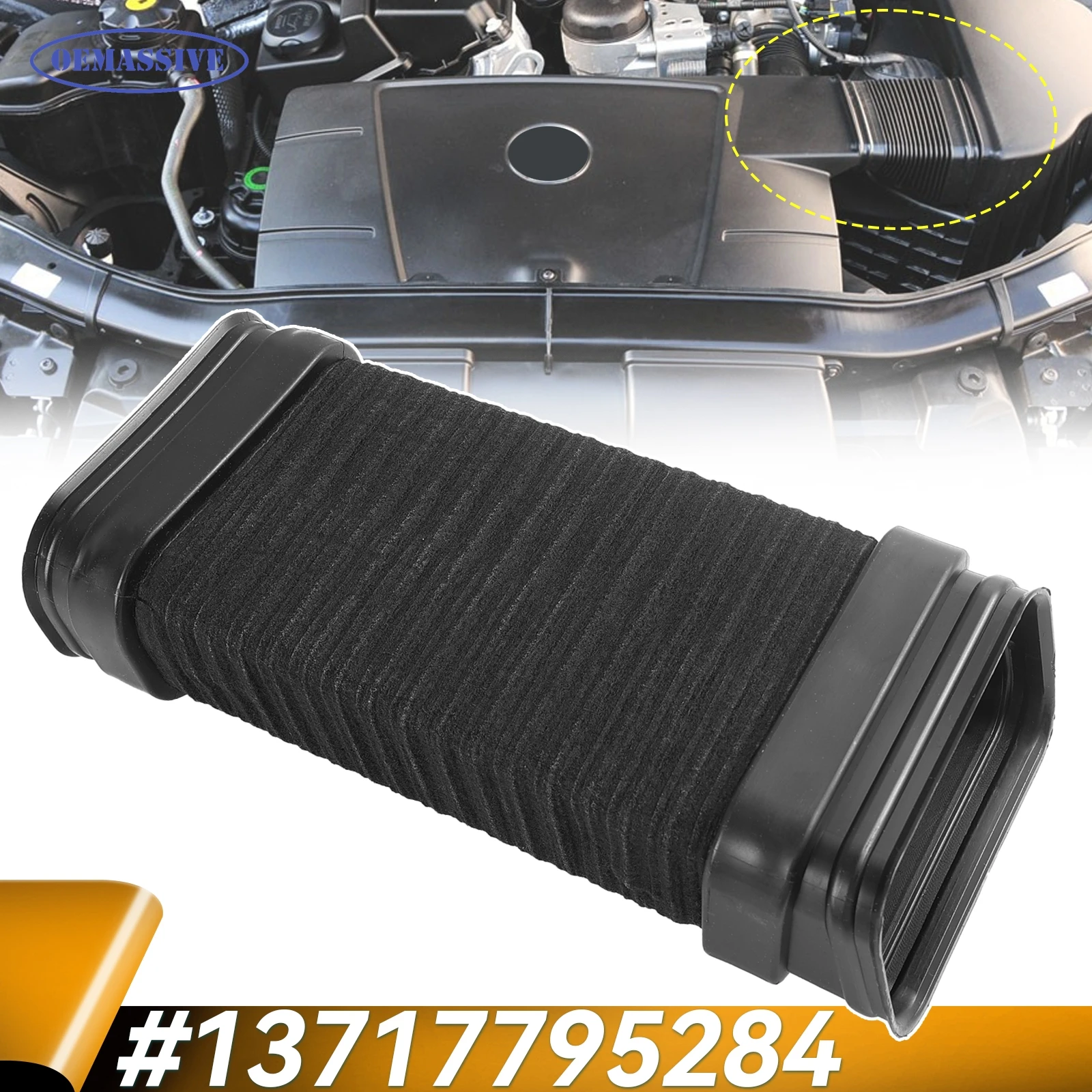 

Сменный воздухозаборный шланг, воздуховод, часть двигателя для BMW 3 серии E90 E91 318d 320d M47N2 Diesel 13717795284 7795284