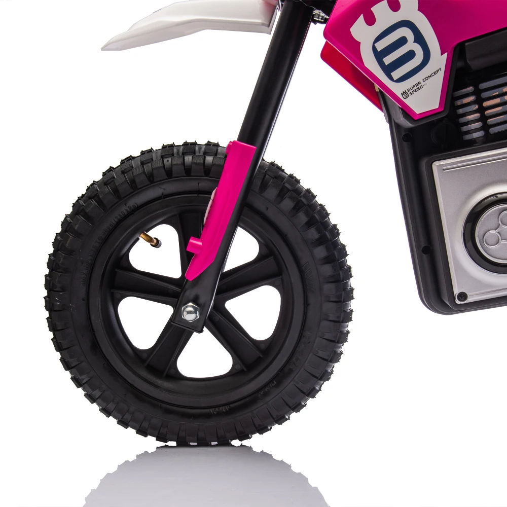 24 فولت الاطفال ركوب على لعبة كهربائية دراجة نارية 200 واط موتور العجلات الخلفية امتصاص الصدمات قابل للتعديل سرعة LED بلوتوث للأطفال الذين تتراوح أعمارهم بين 5-15