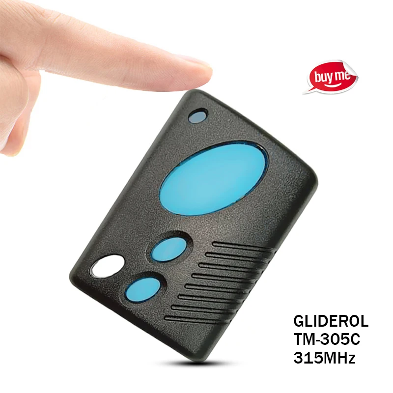 

Новый пульт дистанционного управления воротами Gliderol TM305C TM-305C 315 МГц, совместимый с открывателем гаражных ворот Glidermatic GTS / GRD / GTS Optima