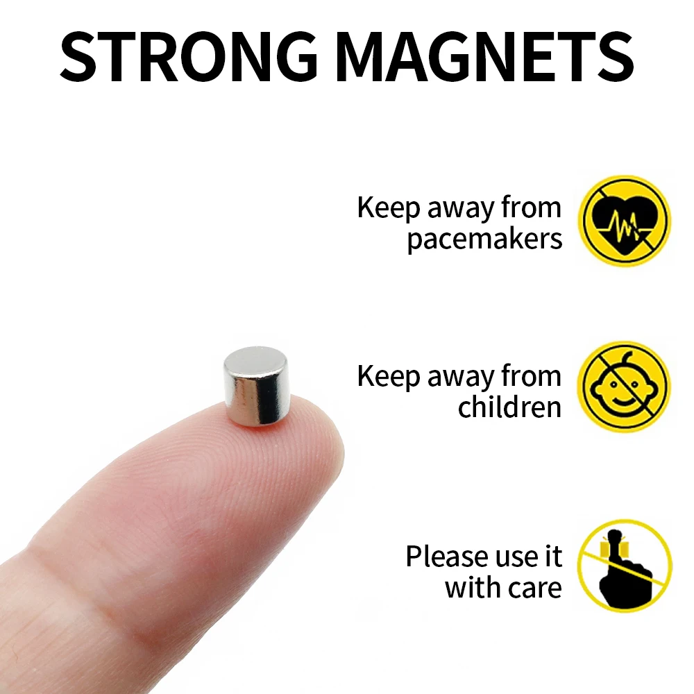 5x5mm Round Super Strong Neodymium Magnet N35 Powerful Magnetic NdfeB Permanent Refrigerator Magnet imanes DIY