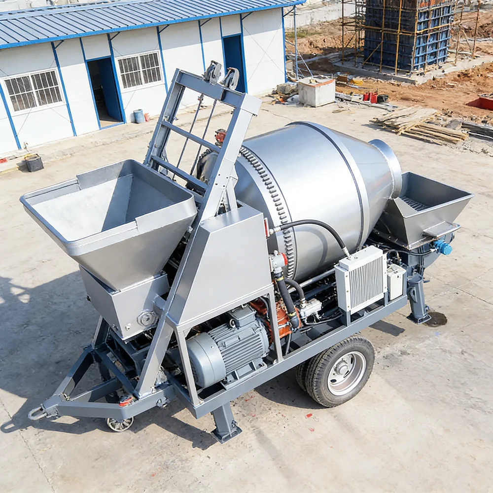 Concrete Mixer Pump Machine For Large Scale Infrastructure Projects High Pressure Portable Construction Pumping Equipment
