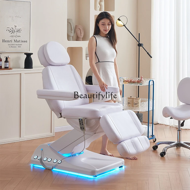 Electric injection bed treatment chair embroidered bed