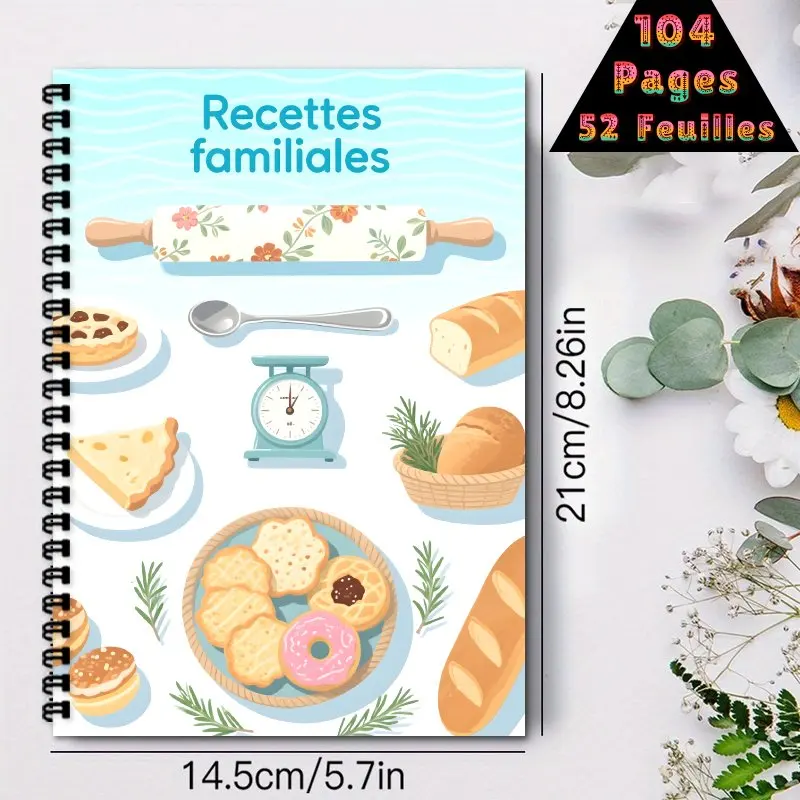 كتاب الوصفات الفرنسية الممتعة، اصنع كتاب الوصفات الخاص بك، إنها هدية مثالية للأصدقاء، مناسبة للزملاء والنساء والرجال