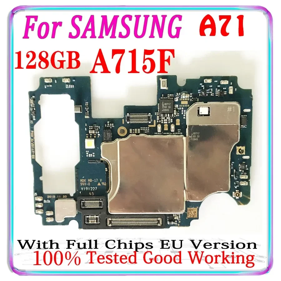 Материнская плата для Samsung Galaxy A71 A715F, 128 ГБ