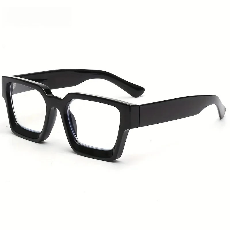 نظارات حجب الضوء الأزرق، إطار مقعر مربع غير وصفة طبية، نظارات كمبيوتر مضادة لإجهاد العين للألعاب والمكتب #3