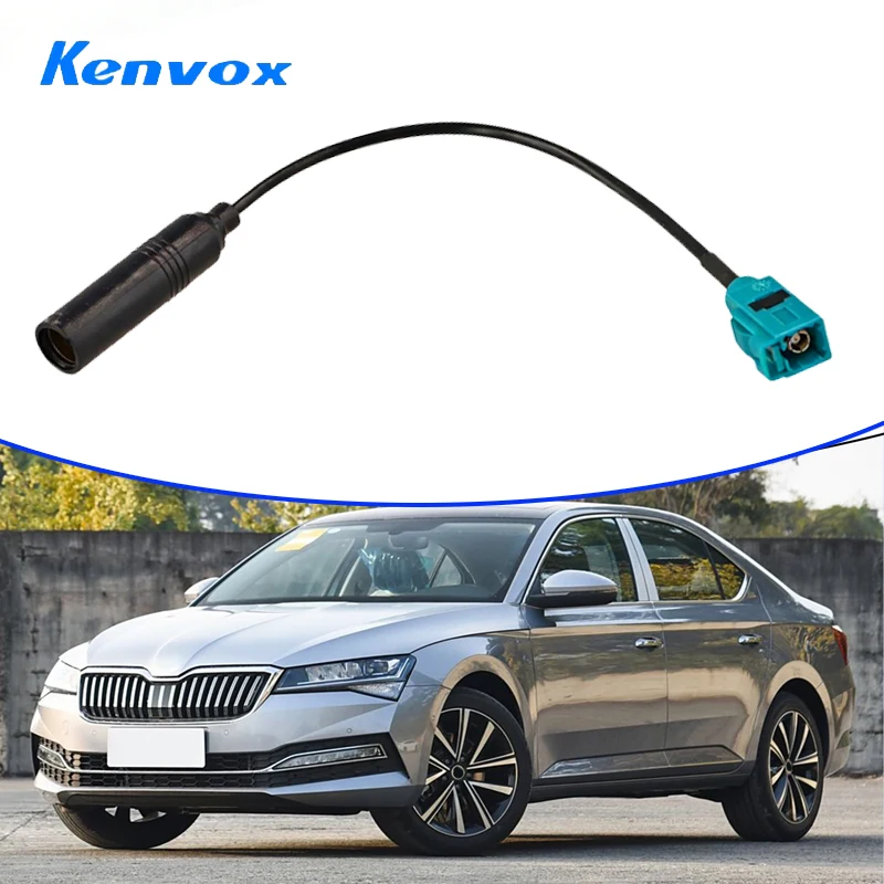 12V Car Audio FM Radio Antenna Adapter Cable Fakra Female To Din Female Aerial Adapter For VW Chrysler Gip Renault