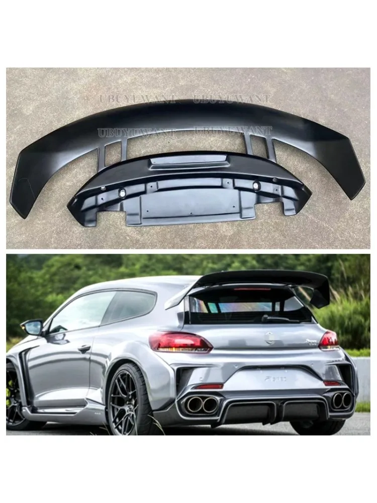 Hoge kwaliteit achtervleugel dak achterbak versierde spoiler voor Volkswagen Scirocco 2009-2018 - afbeelding 2
