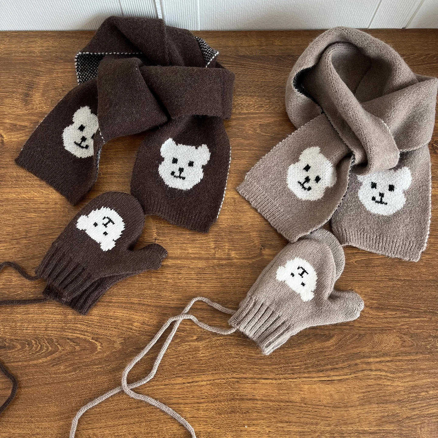 لطيف الكرتون سيارات الاطفال قفازات الشتاء الحراري صوف مبطن قفازات المضادة للانزلاق القفازات في الهواء الطلق للبنين 2-4 سنوات #1