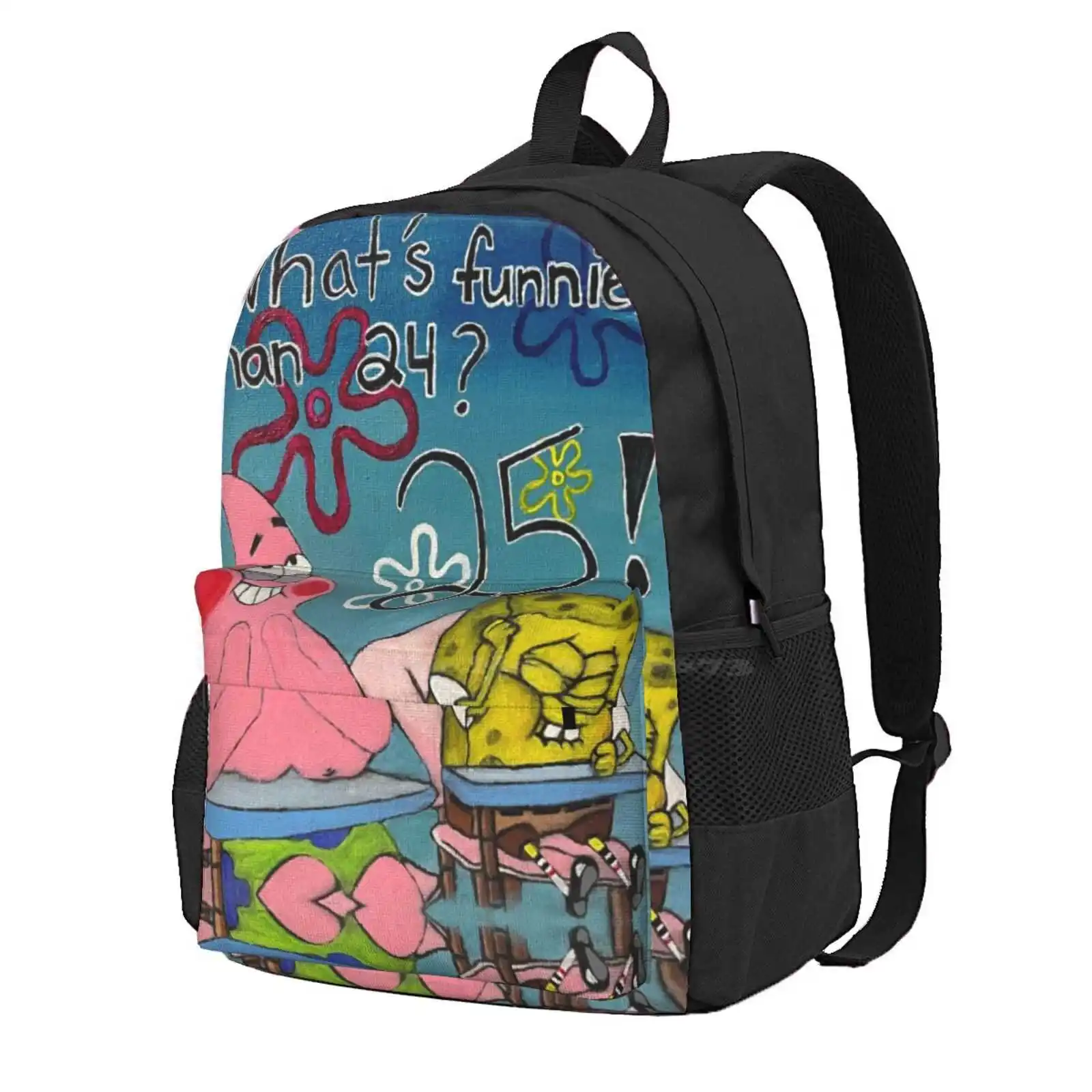 What’S Funnier Than 24? Hot Sale Schoolbag Backpack Fashion Bags Birthday Cartoon Kids Shows Fan