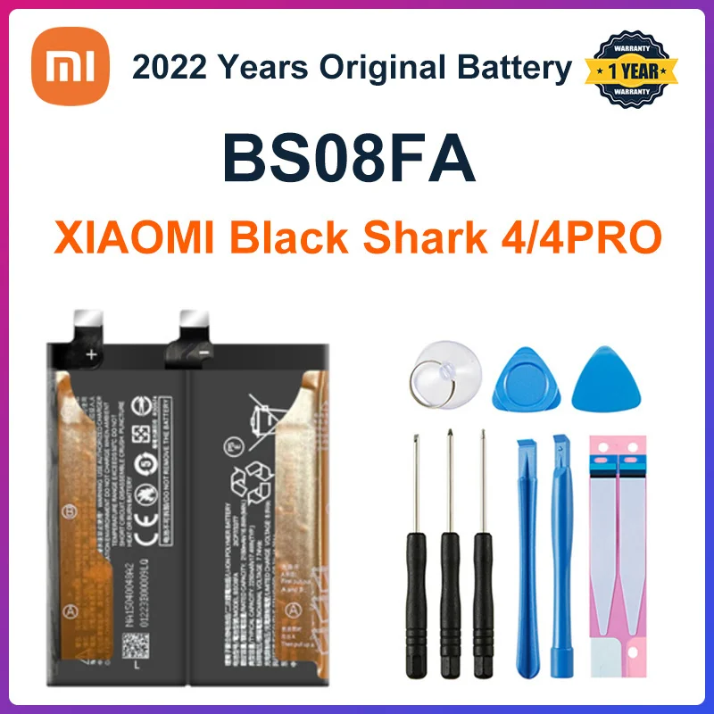 Original XIAOMI CellPhone Battery BS08FA BS06FA BS05FA BS01FA for Black Shark 3 3S 4 4S PRO Black Shark Helo Replacement Battery