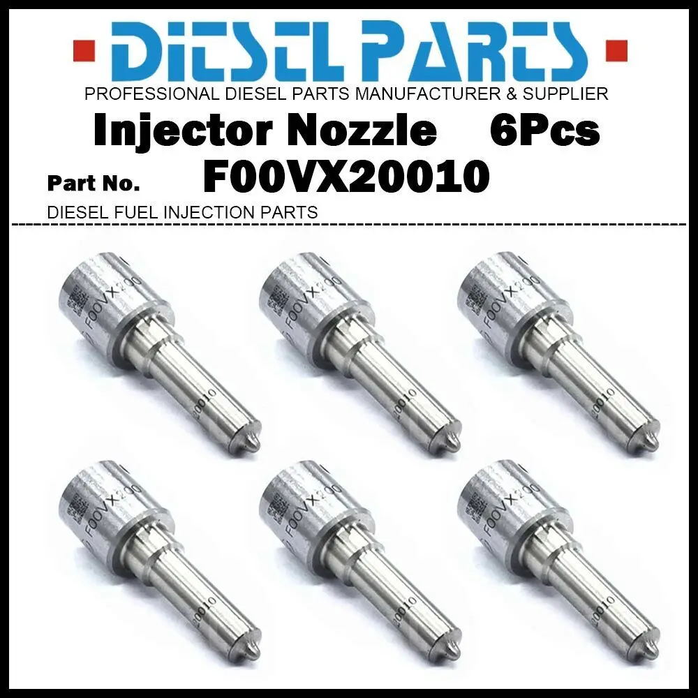 6Pcs Injector Nozzle F00VX20010 for Mercedes A6420701387 A6420700587 0445115027