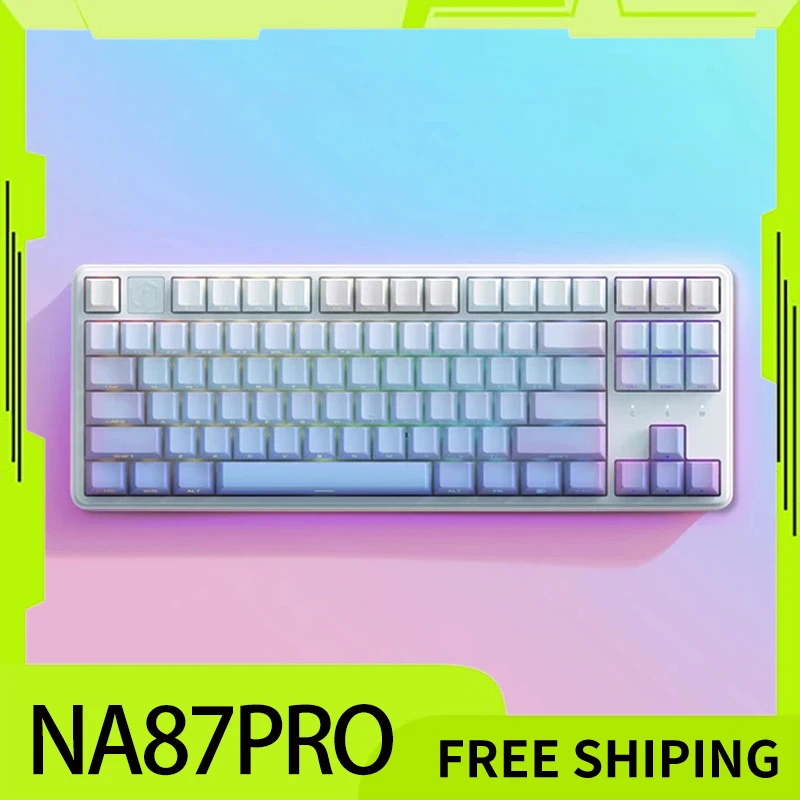 Irok Na87 Keyboard Magnetic Switch 87keys Wired Hotswap E-Sports Mechanical Keyboard Customize Accessories Office Gaming Gifts