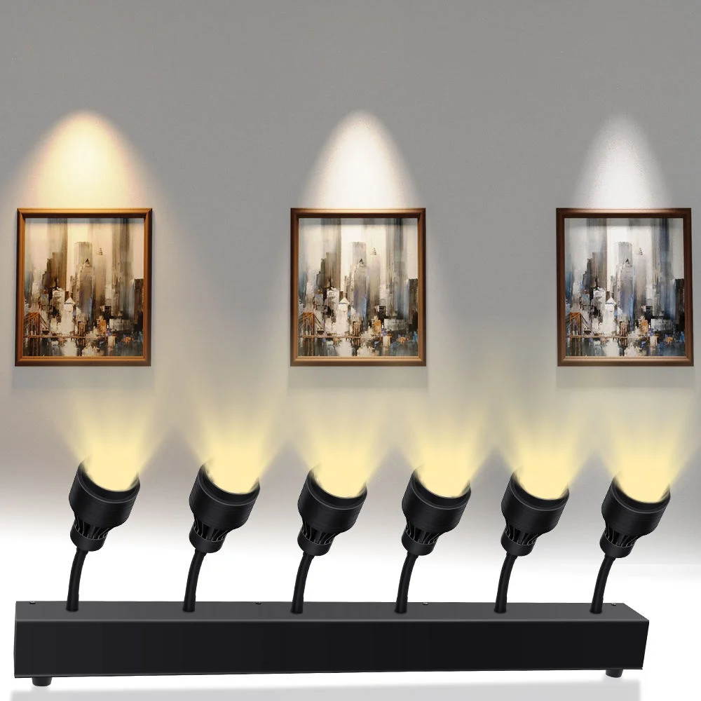 6X20W LED Stage Spot Light Beam Zoom Wash Bar Warm White Color Indoor Dmx512 for DJ Disco Party Art Exhibition Home Club